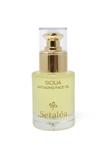 Setalea Sicilia Anti-Aging Face Oil Organic Lemon Saffron Olive Myrtle