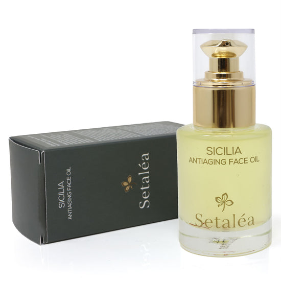 Setalea Sicilia Anti-Aging Face Oil Organic Lemon Saffron Olive Myrtle