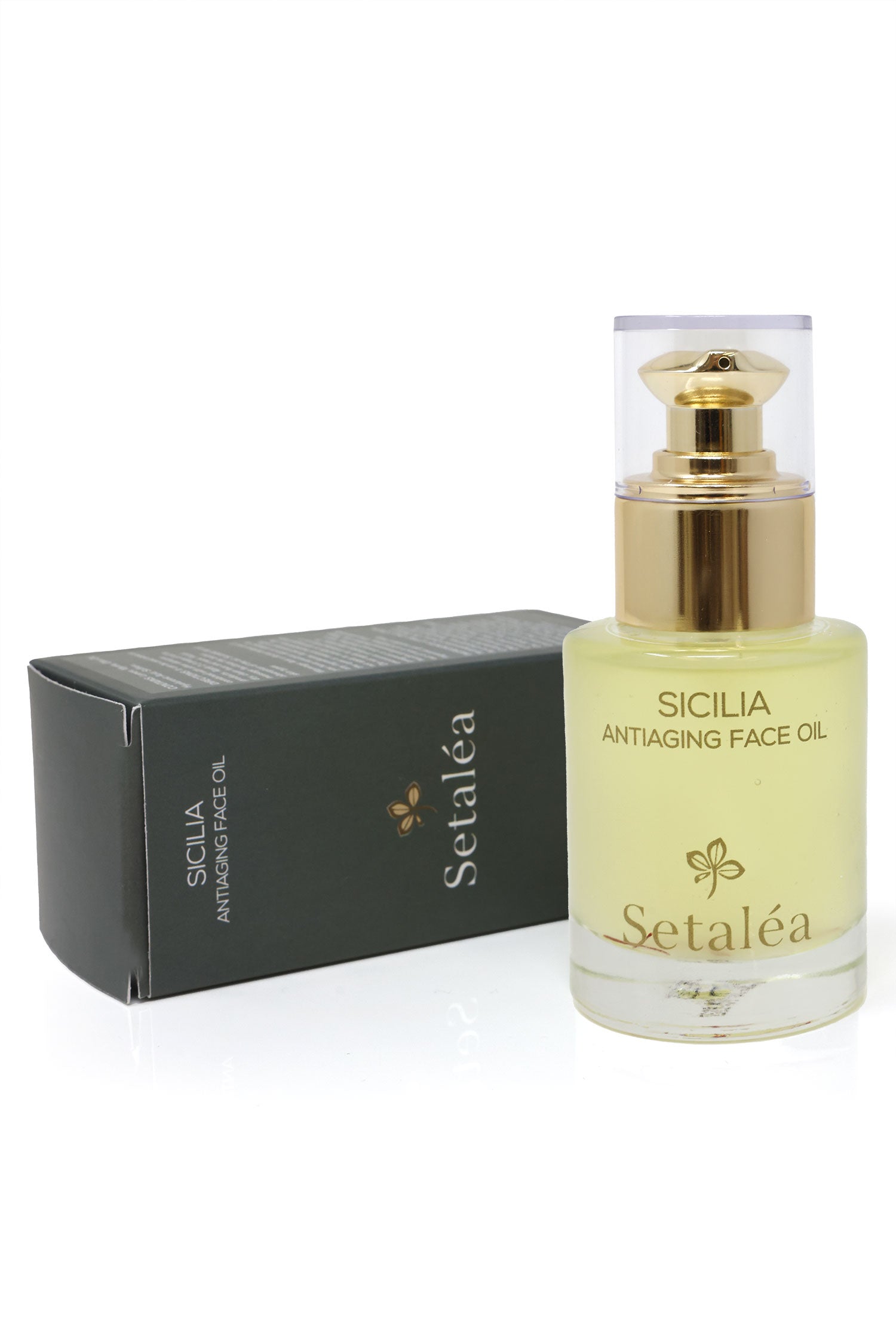 Setalea Sicilia Anti-Aging Face Oil Organic Lemon Saffron Olive Myrtle