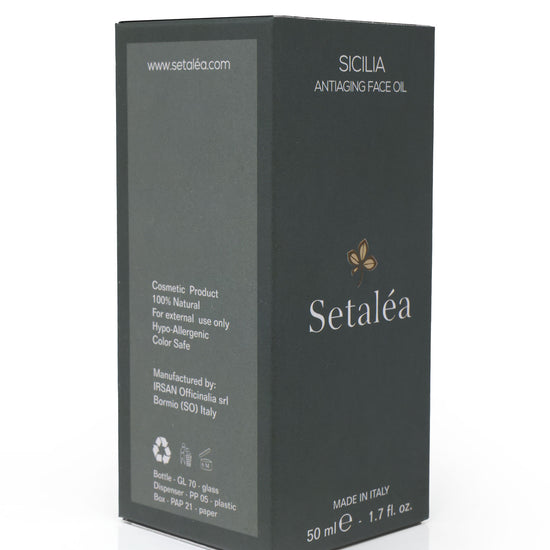 Setalea Sicilia Anti-Aging Face Oil Organic Lemon Saffron Olive Myrtle