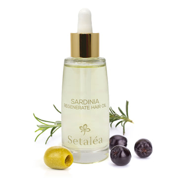 Setalea Sardinia Regenerate Hair Oil Organic Olive Myrtle Rosemary