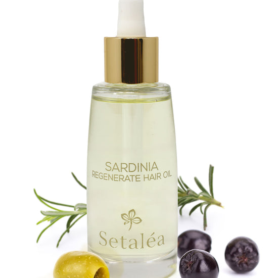 Setalea Sardinia Regenerate Hair Oil Organic Olive Myrtle Rosemary
