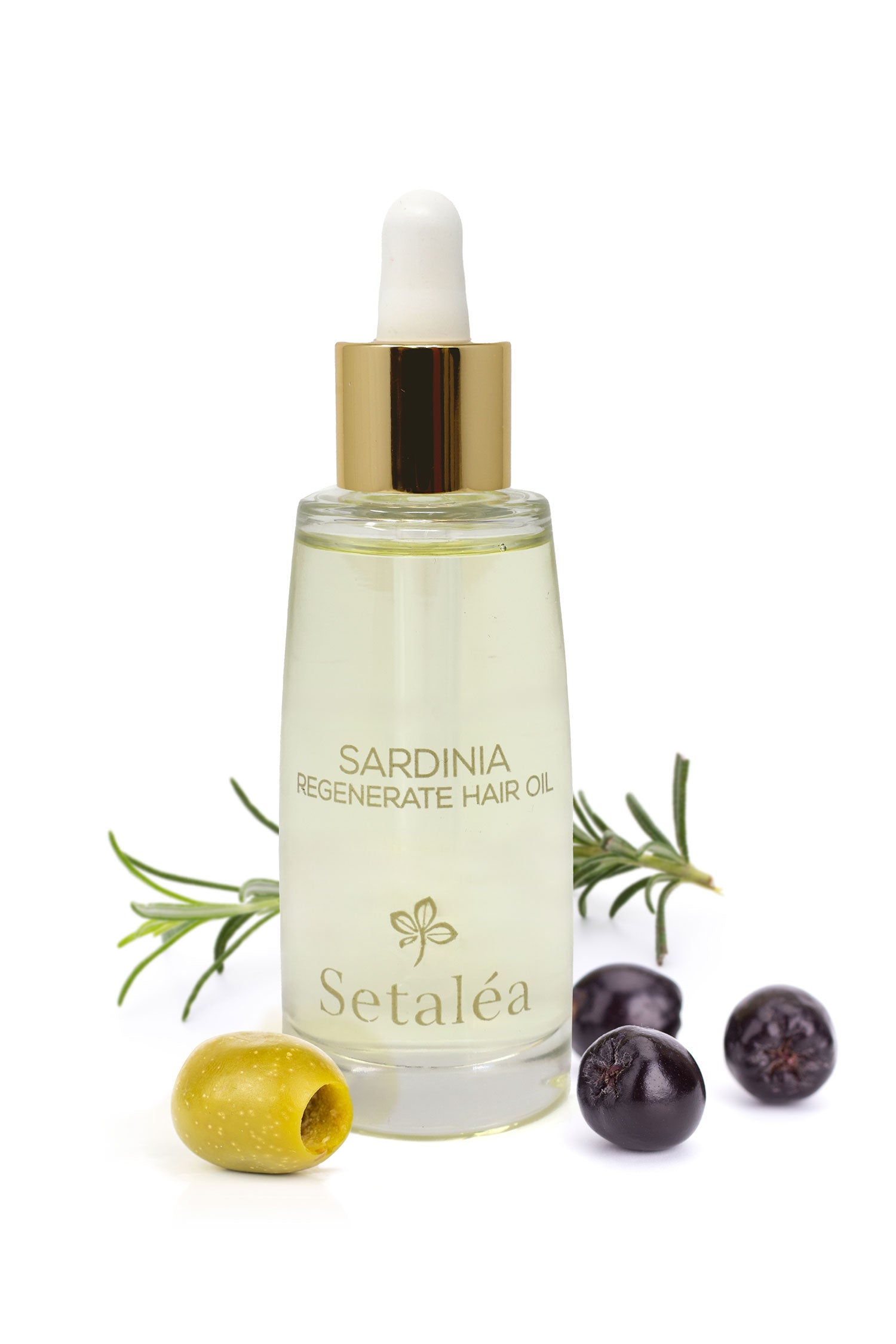 Setalea Sardinia Regenerate Hair Oil Organic Olive Myrtle Rosemary